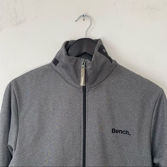Bench Gray Smooth Lightweight Zip Up Sweatshirt - Picture 4 of 11